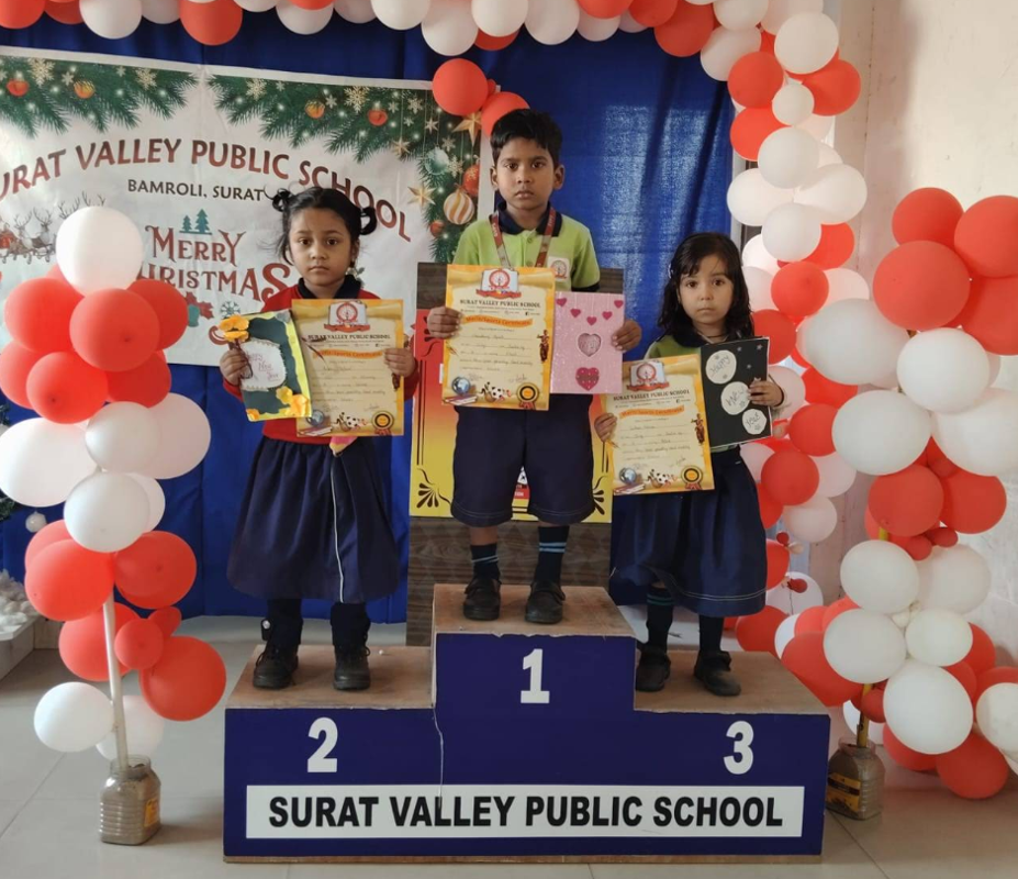Students at Surat Valley Public School - Top English medium school in Surat for kids
